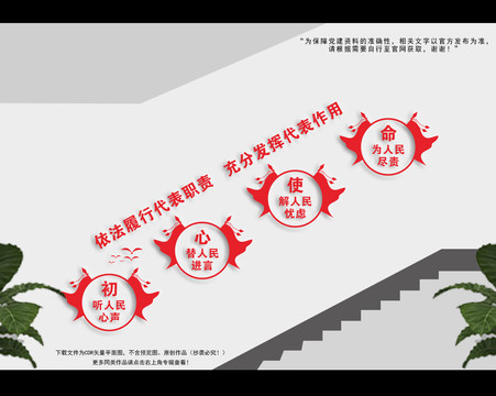 人大樓梯展板