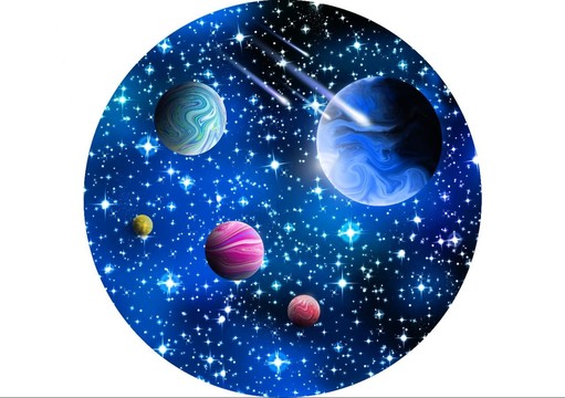 星球星空圓形