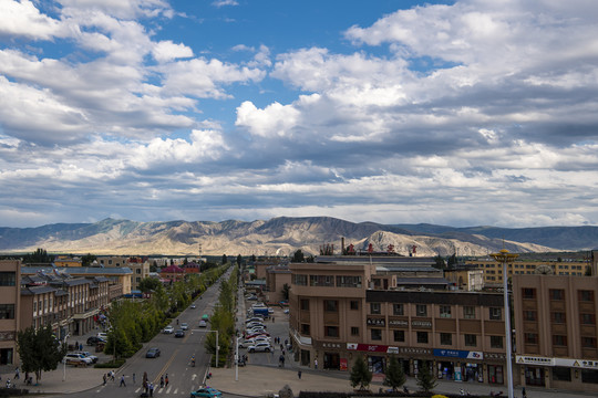 中国新疆伊犁特克斯八卦城
