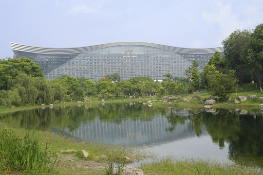 成都锦城湖及新世纪环球中心