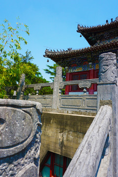 仿古建筑屋檐屋脊