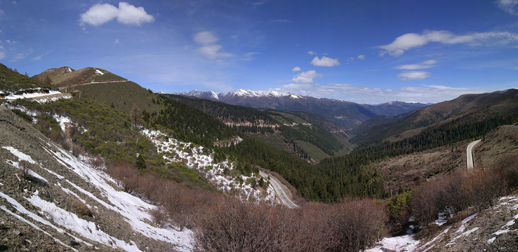 手机全景雪山