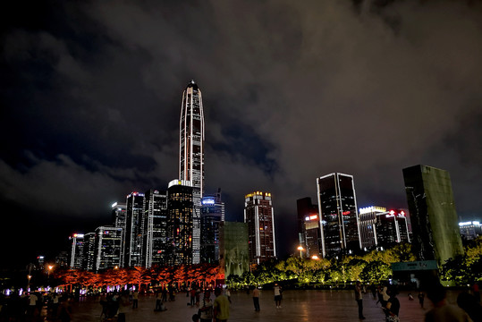 深圳市民广场夜景灯光秀
