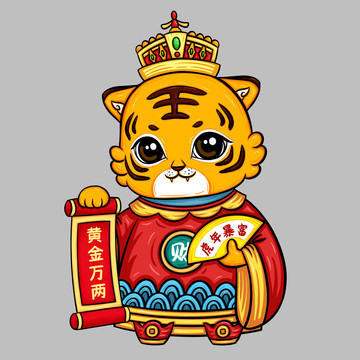 卡通虎財(cái)神