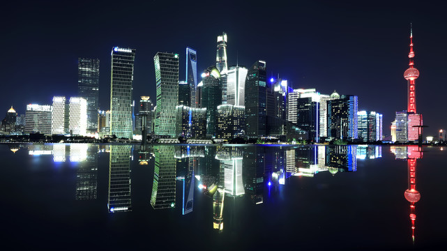 上海陸家嘴夜景