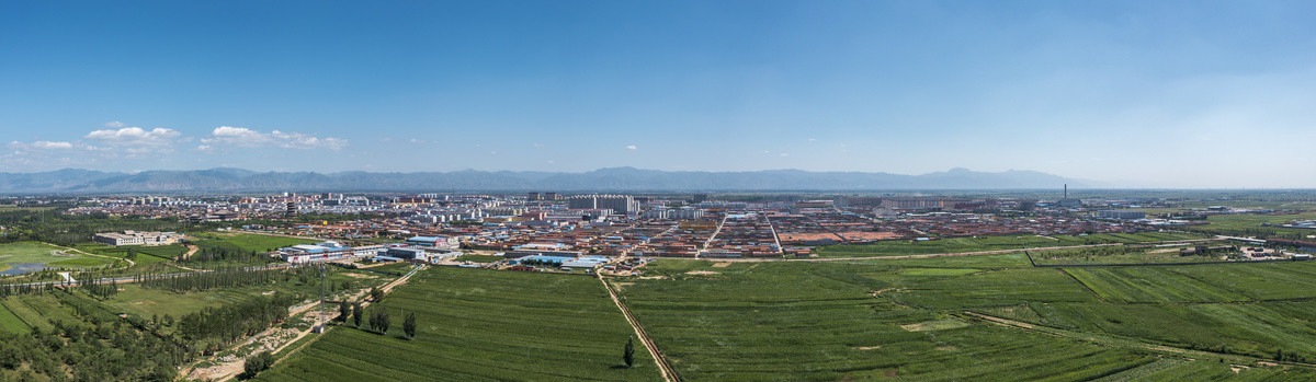 山西应县全景