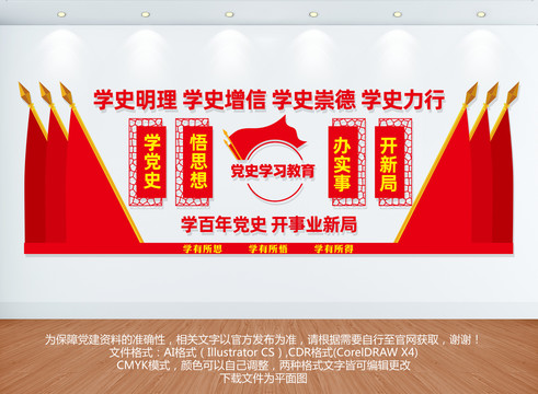 學(xué)黨史黨建文化墻