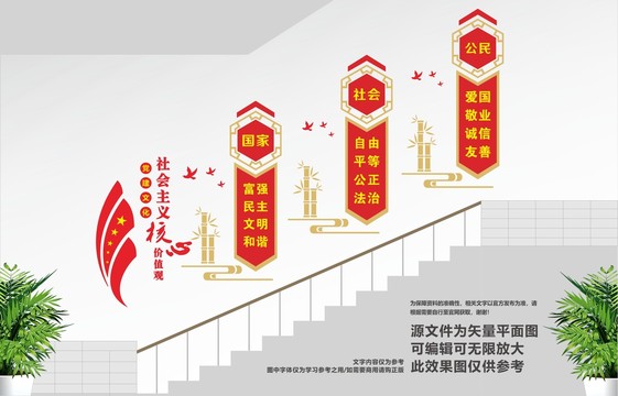 核心價(jià)值觀樓道