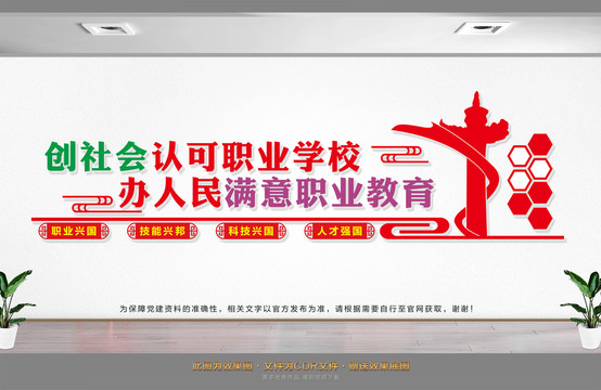 職業(yè)學校文化墻