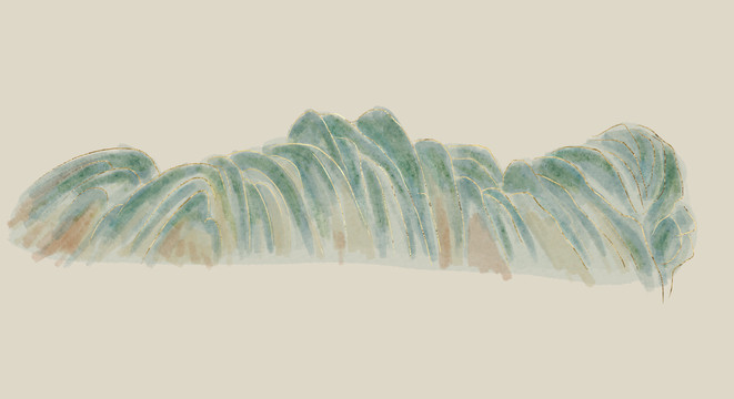手繪山水