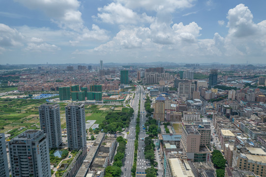 东莞市厚街镇全景