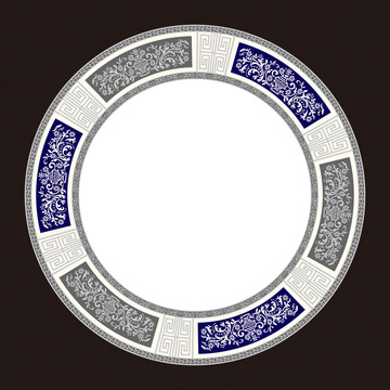經(jīng)典陶瓷花紙圖案已拆色文件