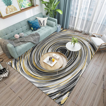 现代抽象波浪布纹地毯地垫