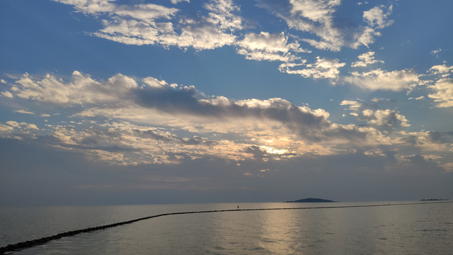 太湖落日