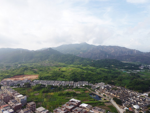 中国潮汕地区建筑航拍