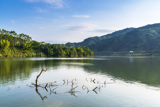 河流山水风光