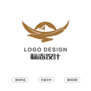 鹰山峰翱翔logo