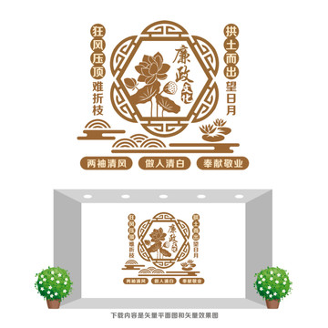 廉潔文化形象墻
