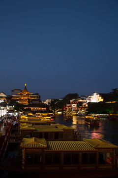 南京夫子庙的夜景