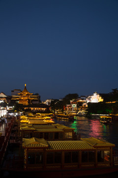 南京夫子庙的夜景