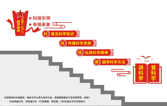 科技楼梯文化墙