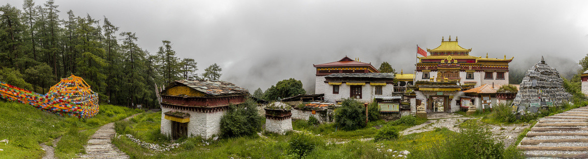 宽幅冲古寺全景大图