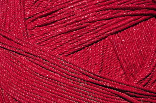 红色草绳纹理背景