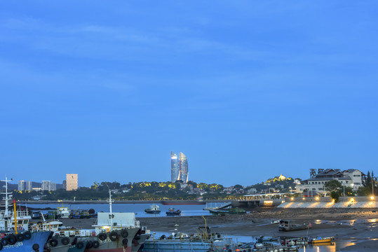 厦门海沧湾夜景