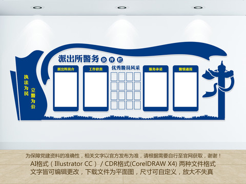 派出所警務(wù)公開(kāi)欄
