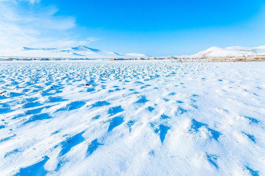 冬季草原雪原