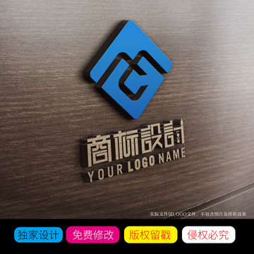 M字母LOGO商标