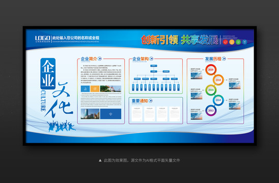 最新企業(yè)文化形象墻展板