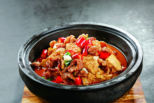 石鍋盤腸豆腐