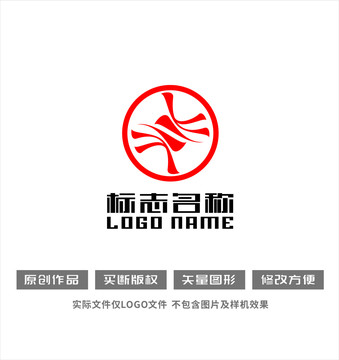 K字母旋转共赢铜钱logo