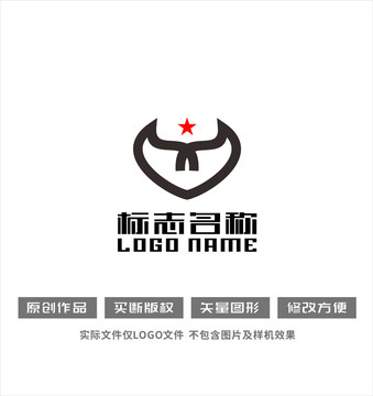 牛頭狐貍標(biāo)志