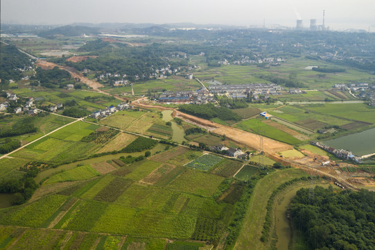 公路修建航拍