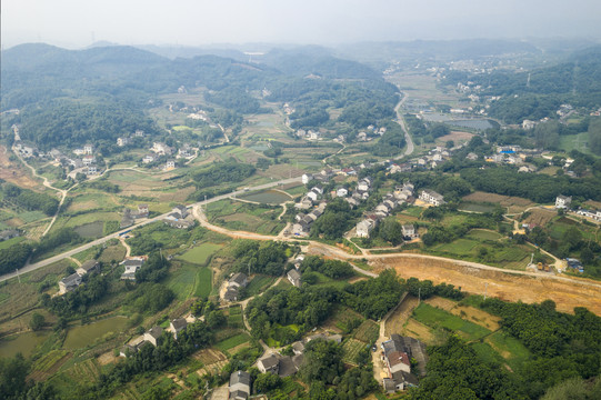 公路修建航拍