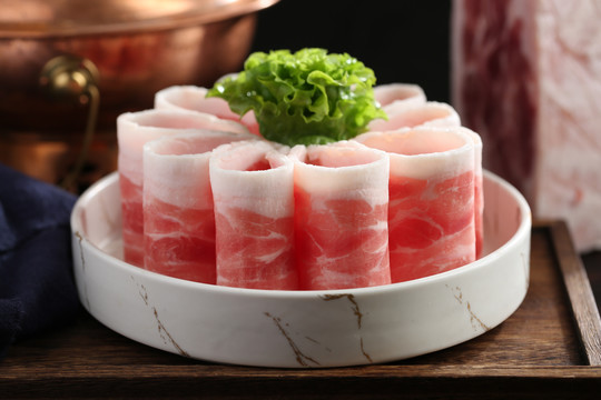 火锅刨肉肉卷