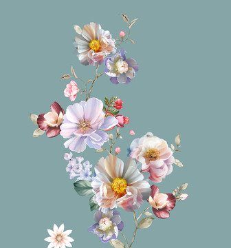 手繪花