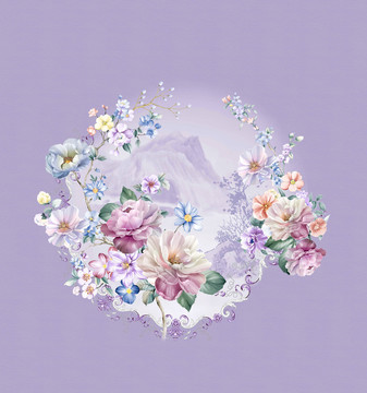 手繪花