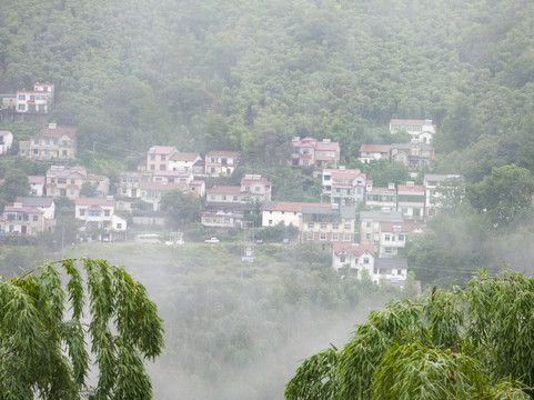 晨雾中的桐庐山村6