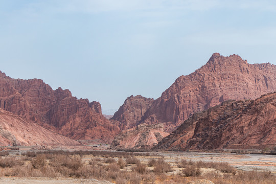 中国新疆南部塔里木盆地荒漠戈壁