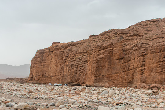 中国西部新疆塔里木野外地质考察