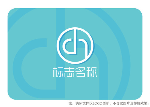 dh字母logo設(shè)計