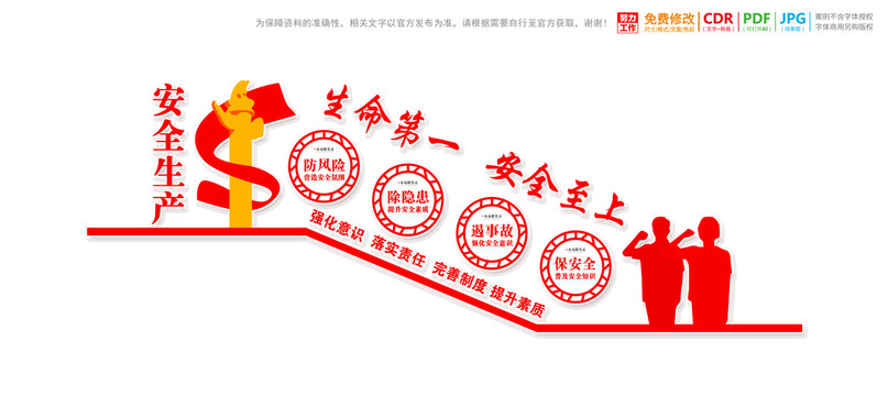 樓梯間安全生產(chǎn)文化墻