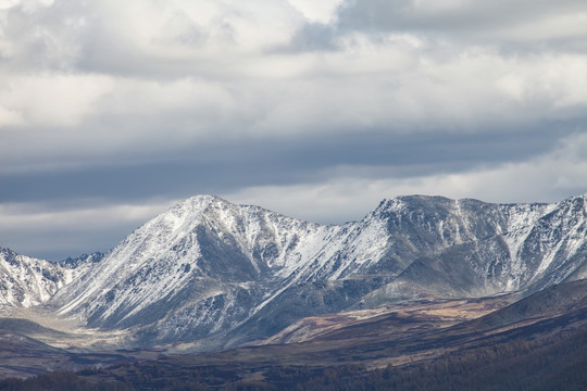 喀纳斯雪山