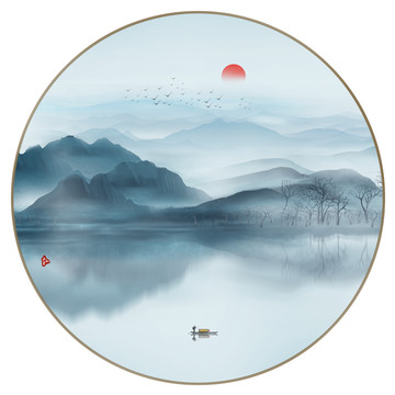 新中式裝飾畫