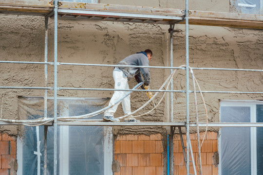 新建房屋外墙抹灰施工员