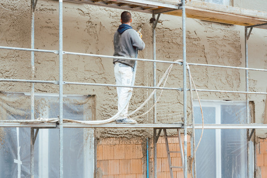 新建房屋外墙抹灰施工员