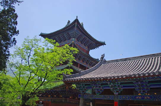 河南嵩山少林寺景区古建筑